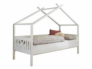 Kinderbett Einzelbett JULETTA Weiß Kiefer massiv 90 x 200 cm