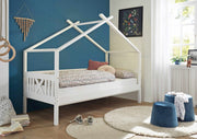 Kinderbett Einzelbett JULETTA Weiß Kiefer massiv 90 x 200 cm