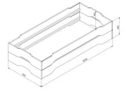 Massivholzbett DOUBLE Kiefer Weiß 90 x 200 cm 2 in 1 Stapelbett
