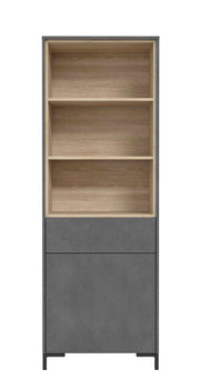 Regal GALACTIQUE 1 Tür Optik Beton grau / Sonoma Eiche von Forte