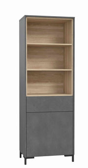 Regal GALACTIQUE 1 Tür Optik Beton grau / Sonoma Eiche von Forte
