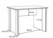 Eckschreibtisch Arbeitstisch CLIF - Old Wood Vintage und Beton Optik