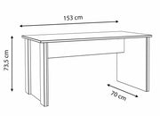 Eckschreibtisch Arbeitstisch CLIF - Old Wood Vintage und Beton Optik