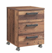 Rollcontainer CLIF 3 Schubladen Optik Old Wood Vintage von Forte