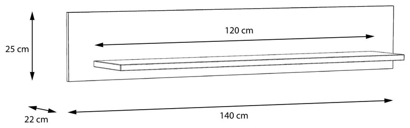 Wandboard MAXIMUS Optik Comano Pflaume Optik von Forte