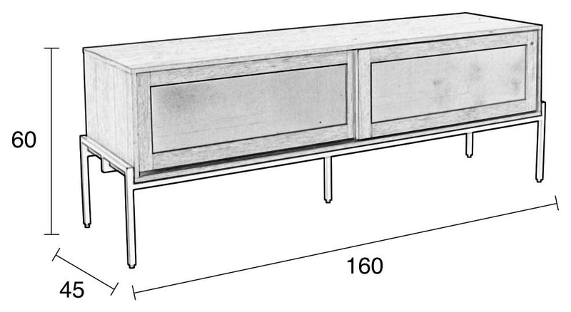 Sideboard HARDY WALNUSS von ZUIVER