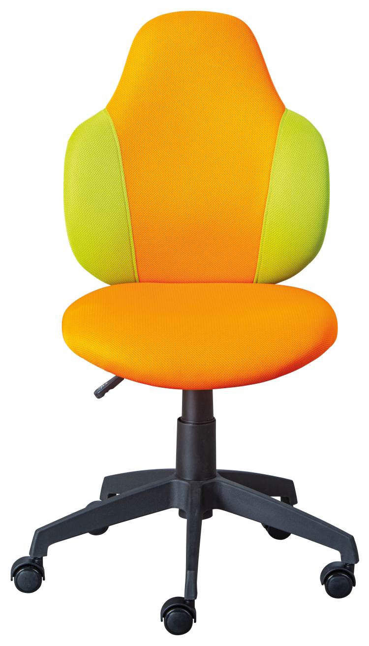 Jugenddrehstuhl Drehstuhl JESSI Mesh Orange / Grün
