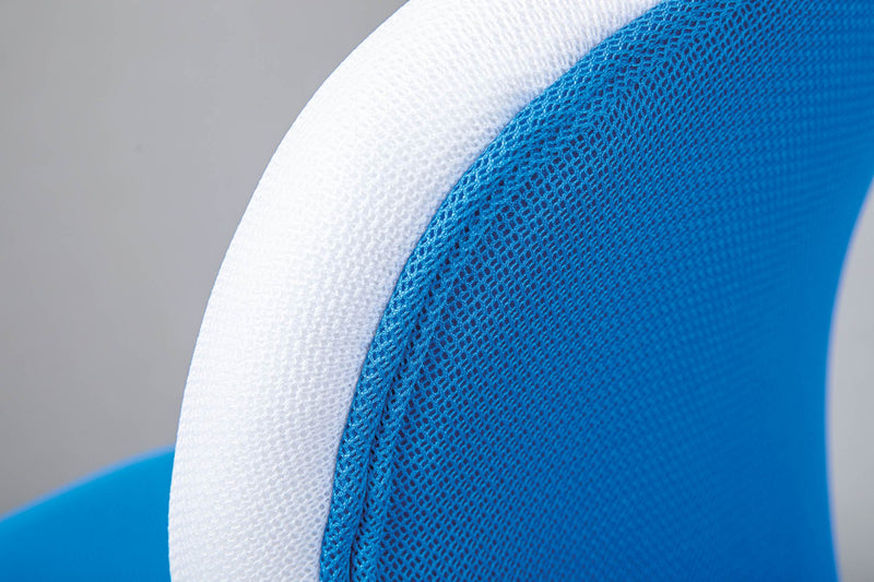 Drehstuhl Jugenddrehstuhl JESSI Mesh Blau / Weiß
