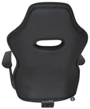 Drehstuhl Bürodrehstuhl MYHOMI Kunstleder Schwarz / Grau mit Armlehne