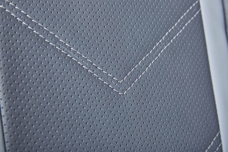 Drehstuhl Bürodrehstuhl MYHOMI Kunstleder Schwarz / Grau mit Armlehne
