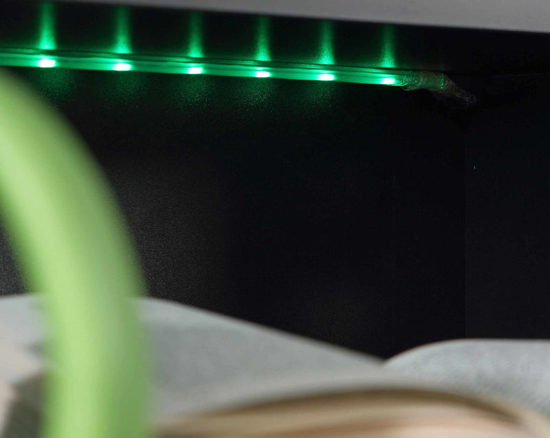 TEZAUR 5B großer Gaming Tisch Computertisch mit LED und Zubehör