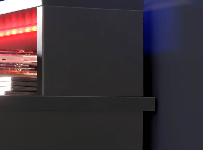 TEZAUR 5B großer Gaming Tisch Computertisch mit LED und Zubehör