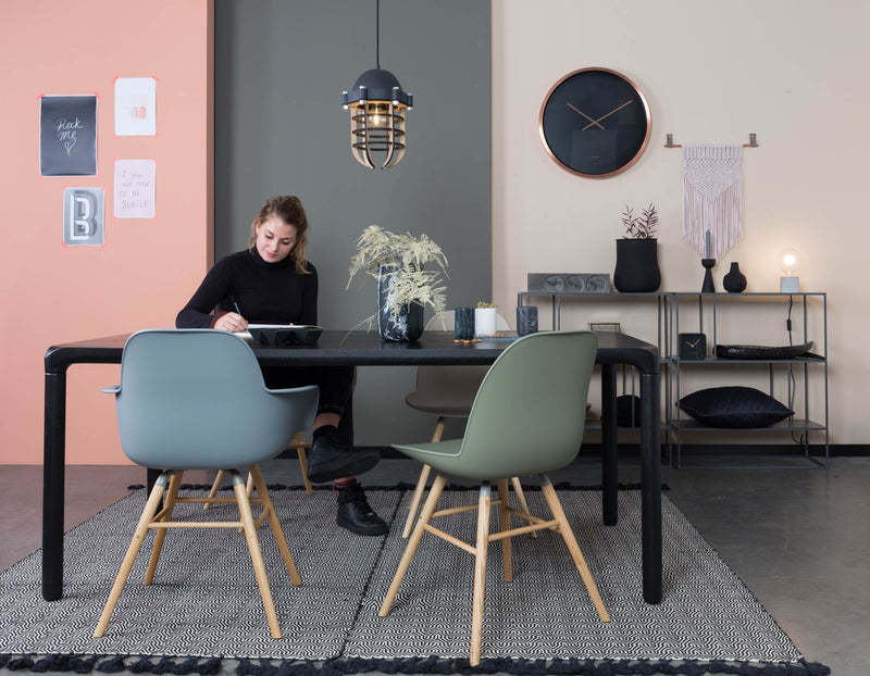 Design Esstisch STORM BLACK 180 x 90 cm von Zuiver Esche lackiert