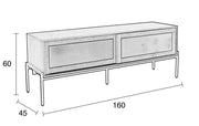 Sideboard HARDY BLACK EICHE von ZUIVER