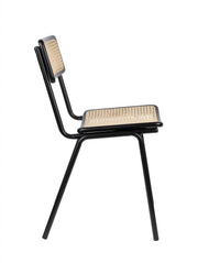 Stuhl Stapelstuhl JORT BLACK-NATURAL von ZUIVER