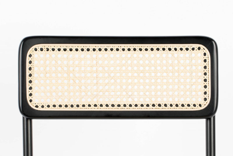Stuhl Stapelstuhl JORT BLACK-NATURAL von ZUIVER