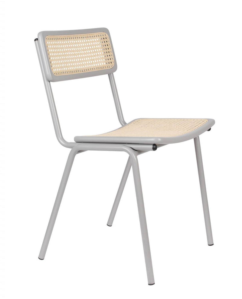 Stuhl Stapelstuhl JORT GREY-NATURAL von ZUIVER
