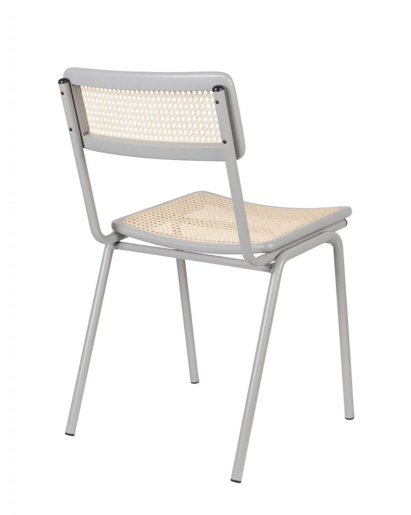 Stuhl Stapelstuhl JORT GREY-NATURAL von ZUIVER