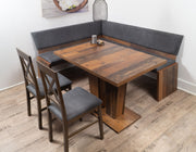 Eckbank Eckbankgruppe Essgruppe MILANO 185 x 150 cm Old Wood Vintage