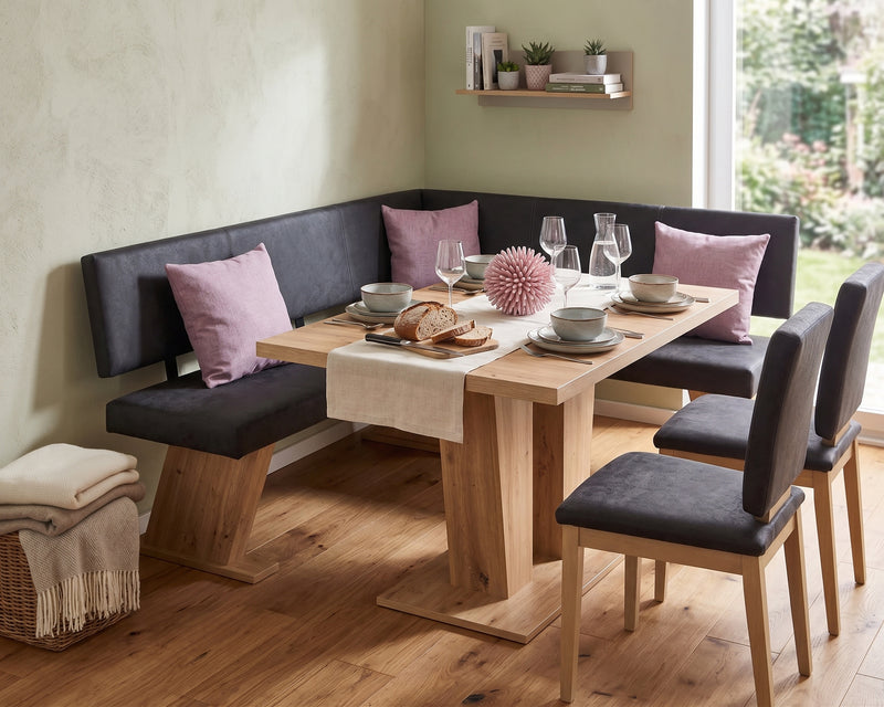 Eckbank Eckbankgruppe Essgruppe VERONA 181 x 150 cm Artisan Eiche