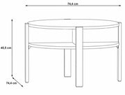 Couchtisch TOBAGO rund Ø 75 cm Optik Sonoma Eiche von Forte