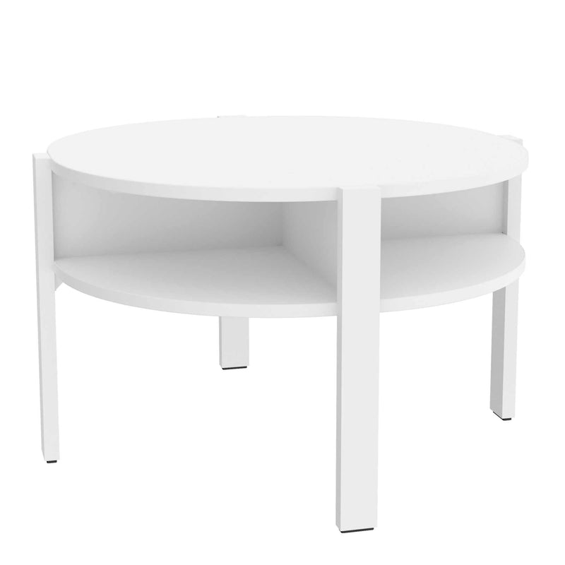 Couchtisch TOBAGO rund Ø 75 cm Weiß von Forte