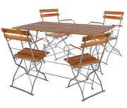 Biergarten Tisch Gartentisch Klapptisch 120 x 60 cm Akazie