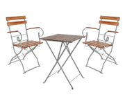 Biergarten Tisch Gartentisch Klapptisch 70 x 70 cm Akazie