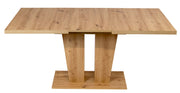 Esstisch VERONA Säulentisch 120 x 80 cm ausziehbar Artisan Eiche