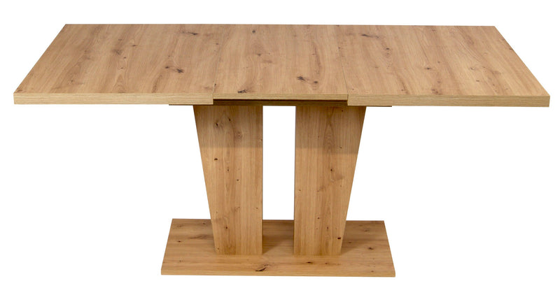 Esstisch VERONA Säulentisch 120 x 80 cm ausziehbar Artisan Eiche