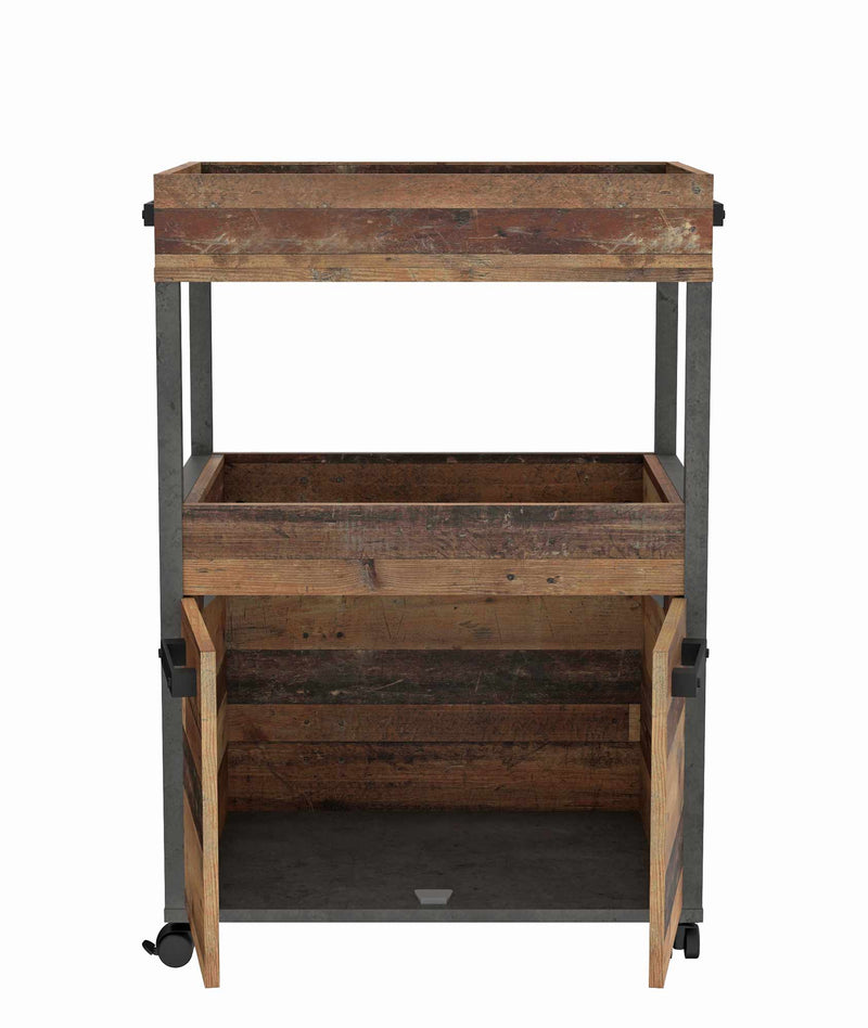 Barwagen Rollwagen HOME BAR 201 Optik Old Wood Vintage von Forte