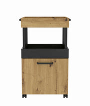 Rollwagen Barwagen HOME BAR 202 Optik Artisan / Eiche Schwarz Forte