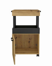 Rollwagen Barwagen HOME BAR 202 Optik Artisan / Eiche Schwarz Forte