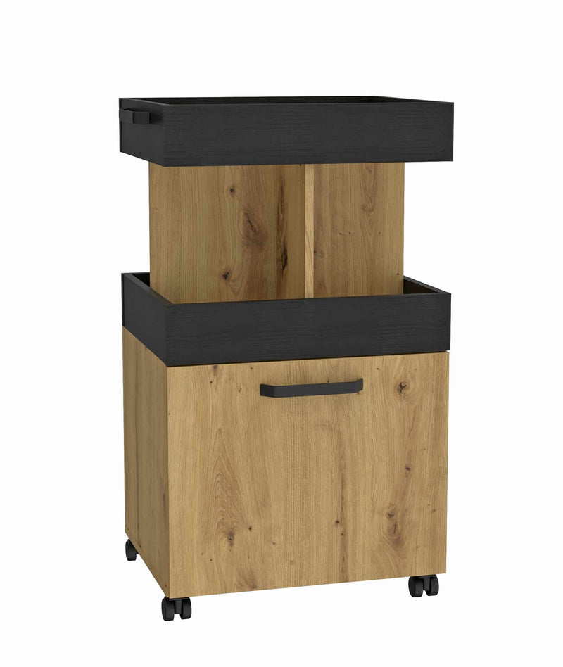 Servierwagen HOME BAR 203 Optik Artisan Eiche Schwarzeiche von Forte