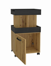 Servierwagen HOME BAR 203 Optik Artisan Eiche Schwarzeiche von Forte