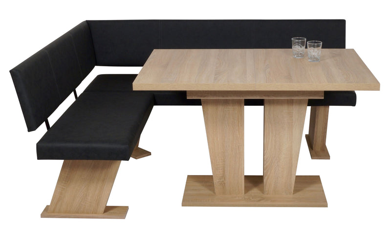 Eckbankgruppe Eckbank Essgruppe VERONA 150 x 181 cm Sonoma Eiche