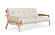 Sofabett Schlafsofa GRAB Gestell Kiefer mit klappbarer Rückenlehne