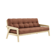 Sofabett Schlafsofa GRAB Gestell Kiefer mit klappbarer Rückenlehne