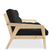 Sofabett Schlafsofa GRAB Gestell Kiefer mit klappbarer Rückenlehne