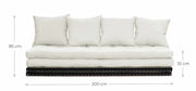 variables 3 in 1 Design Sofa CHICO mit Tatami-Matten und Polster Karup