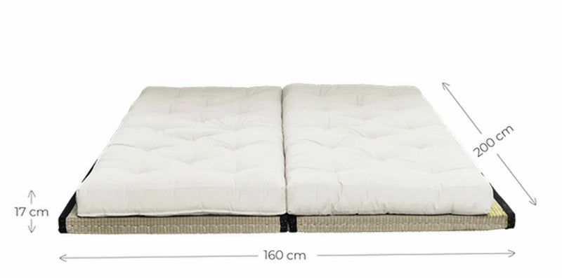 variables 3 in 1 Design Sofa CHICO mit Tatami-Matten und Polster Karup