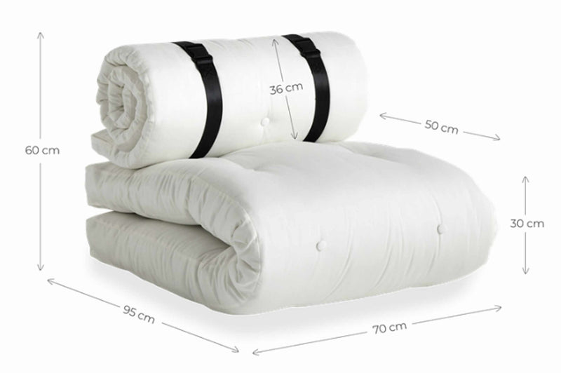 Outdoor Sitzpolster Futonmatratze BUCKLE UP OUT von Karup 