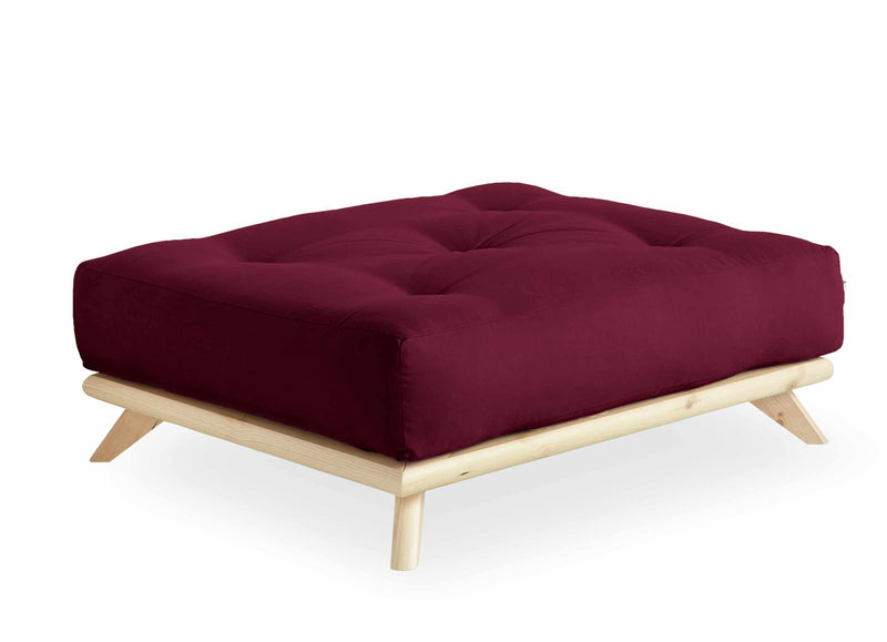 Hocker SENZA Polsterhocker passend zum Sofa SENZA DAYBED Kiefer natur