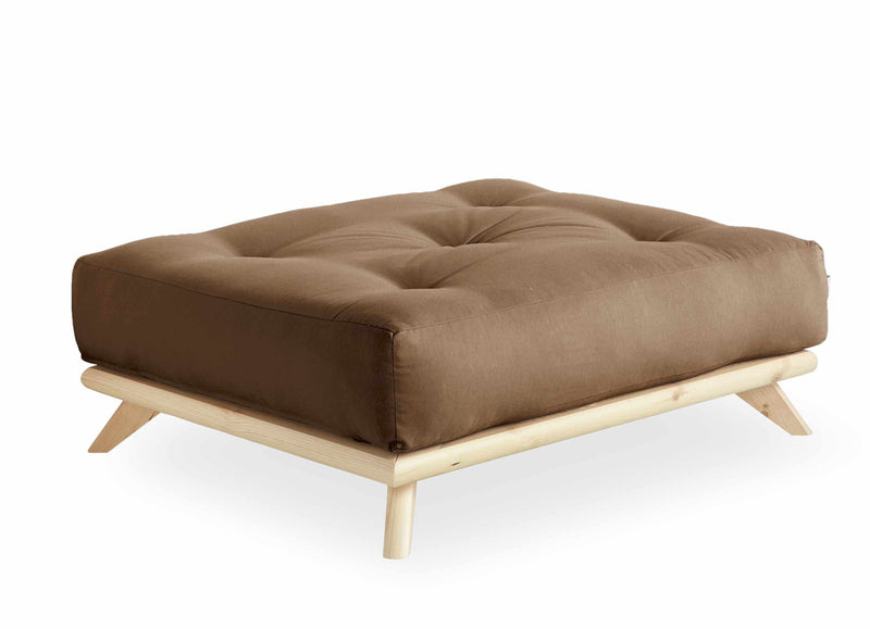 Hocker SENZA Polsterhocker passend zum Sofa SENZA DAYBED Kiefer natur