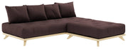Ecksofa SENZA Sofa Tagesbett mit Hocker Gestell Kiefer natur von Karup