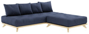 Ecksofa SENZA Sofa Tagesbett mit Hocker Gestell Kiefer natur von Karup