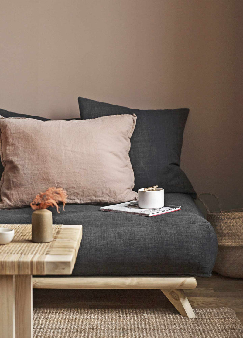 Ecksofa SENZA Sofa Tagesbett mit Hocker Gestell Kiefer natur von Karup