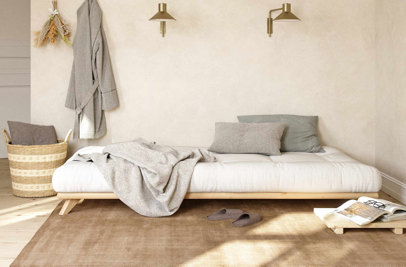 Einzelbett Bett SENZA 90 x 200 cm Rahmen Gestell Kiefer natur Karup