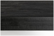 Design Esstisch SURI BLACK 180 x 90 cm Platte recycled Teak