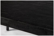 Design Esstisch SURI BLACK 200 x 90 cm Platte recycled Teak